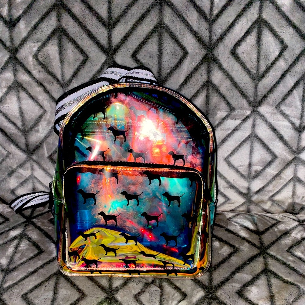 Mini PINK transparent backpack